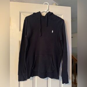Polo long sleeve waffle style hoodie